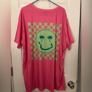 SHEIN Curve Pink T-Shirt